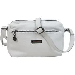 Женская кожаная сумка на плечо Borsacomoda белая sum0028731