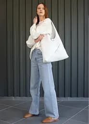 Сумка жіноча Sambag HOBO M білий 35 х 40 х 8 см (53200008) - мініатюра 10