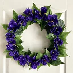 Інтер'єрний квітковий вінок Hvoya Ірис