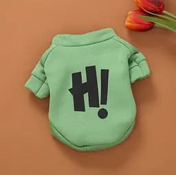 Худи на флисе для собаки H! 11248 L зеленое