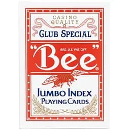 Карти гральні United States Playing Card Company Bee Jumbo Index (red) (BeJIRB-1)