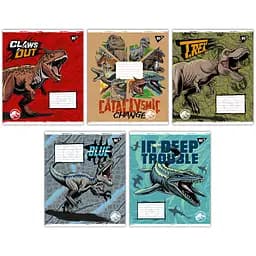 Набор тетрадей Yes Jurassic world А5 в линейку 12 листов 25 шт. (767225)