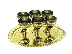 Чарки бронзові 50 мл 10.5 см 6 шт.