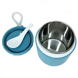 Ланчбокс з ложкою Mega Zayka MGZ-0122(Blue) 430 мл - мініатюра 2