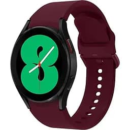 Ремінець силіконовий BeWatch Samsung Galaxy Watch 4/5/Pro SoftTouch Бордовий (0139308)
