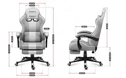 Комп'ютерне крісло Huzaro Force 4.7 White тканина - мініатюра 9