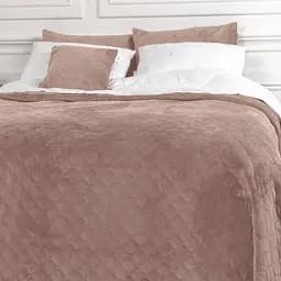 Покривало ТЕП Velour ромб круглий 210х150 см пудрове (4-00515_22420) - мініатюра 4
