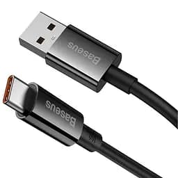Дата кабель Baseus Superior Series USB to Type-C 100W (2m) (P103201) Cluster Black - мініатюра 2