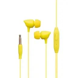 Навушники внутрішньоканальні Celebrat G7 з мікрофоном та кнопкою на пульті жовті 6925146950603