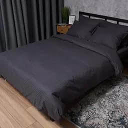 Постельный набор Moon&Star (пододеяльник 143х210 см + 2 наволочки 70х70 см) Satin Stripe Dark Serenity
