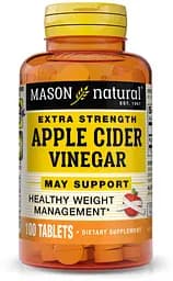 Натуральна добавка Mason Natural Apple Cider Vinegar Extra Strength, 100 таблеток