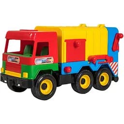 Машинка Tigres Middle Truck Мусоровоз 42 см красная с желтым (39224)