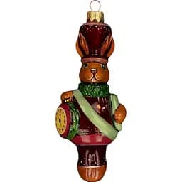 Ялинкова прикраса Різдвяні історії Кролик святковий скло (4820001094626)