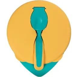 Мисочка Baboo, з кришкою та ложечкою, 6+ міс., помаранчева (9-028)