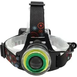 Налобний ліхтар RB-106 LED універсальний акумуляторний для риболовлі T6+COB Zoom