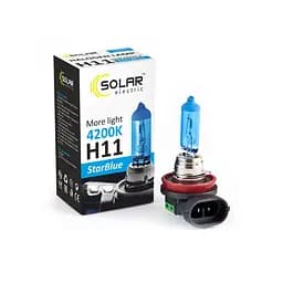 Галогенова лампа Solar H11 12V 55W PGJ19-2 StarBlue 4200K(1281)