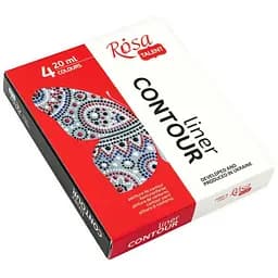Набір контурів універсальних Rosa Talent класичні кольори 4х20 мл