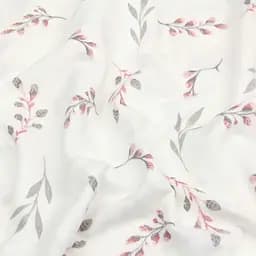 Простирадло Cosas на резинці фланель 90х200 pine branchlets, рожевий (Flannel_BudRoseGray_90x200x20) - мініатюра 4