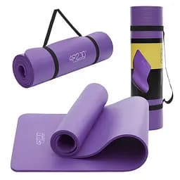 Коврик (мат) спортивный 4FIZJO NBR 1 см для йоги и фитнеса Violet 4FJ0016 (P-5907222931530)