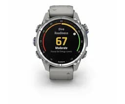 Смарт-годинник Garmin Descent Mk3 43 mm Stainless Steel with Fog Gray Silicone Band (010-02753-04/03) - мініатюра 7