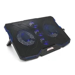 Підставка під ноутбук IceCoorel A2, 10-15.6", 2*140мм + 3*70мм 1400±10% RPM, корпус пластик, 2xUSB 2.0, 410x290x26mm, Blue, Box, Q20