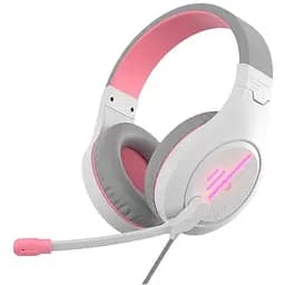 Навушники MeeTion Gaming Backlit MT-HP021 білі з рожевим