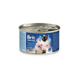 Корм вологий Brit Premium by Nature для котів із форелью та печінкою 200 г