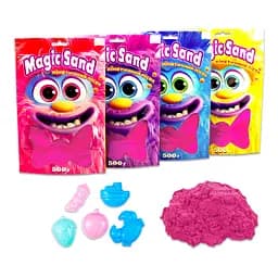 Кінетичний пісок Strateg Magic sand рожевий 500 г (39403-8) - мініатюра 3
