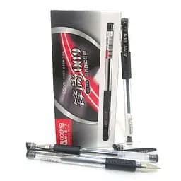 Набір гелевих ручок із грипом, 0.5 мм, товстий наконечник, чорна, 12 шт.