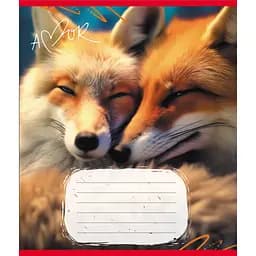 Зошит учнівський "Тварини" Leader 012-500394K-3 в клітинку, 12 аркушів (959050)