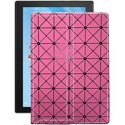 Чехол StatusCASE из экокожи для планшета Lenovo Tab 4 10 Plus Розовый ромб