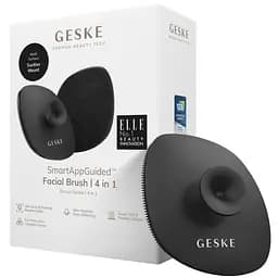 Щітка для обличчя GESKE Facial Brush 4 в 1 з тримачем сіра