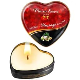 Массажная свеча-сердечко Plaisirs Secrets Exotic Fruits 35 мл