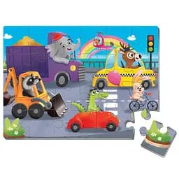 Мягкие пазлы Vladi Toys Транспорт, укр. язык, 24 элементов (VT1102-32) (укр)