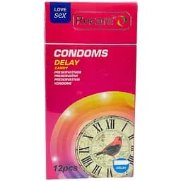Презервативи Recare Delay Candy 12 шт. пролонгуючі з ароматом цукерок (ROZ6501053501)