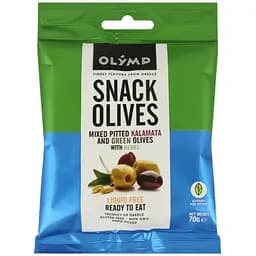 Оливки Olymp Микс зеленые и Каламата с травами 70 г (762479)