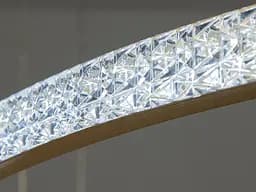 Люстра стельова LED Diasha D2490-1000+800+600G 165W, золото, регульована висота, сучасний стиль - мініатюра 4