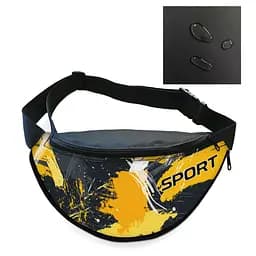 Сумка-бананка чоловіча/жіноча Sport 32×16 см з розширювачем поясна сумка або сумка через плече (02896)