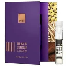Листівка з пробним зразком Avon Туалетної води Black Suede Charm 0.6 мл