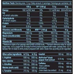 Передтренік BiotechUSA Black Blood CAF+ Blue grape 300 г - мініатюра 2