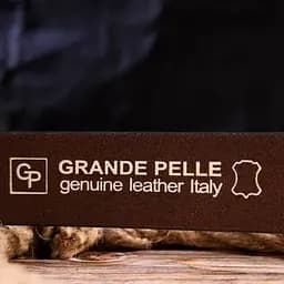 Якісний чоловічий ремінь із натуральної шкіри Grande Pelle 21461 коричневий 120 см - мініатюра 7