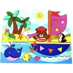 Набір для творчості Аплі Краплі М'яка аплікація Ведмедик (МА-18)