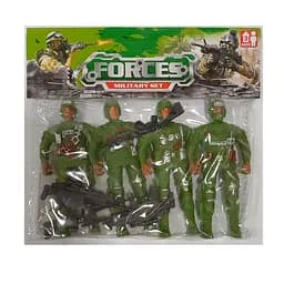 Набор военных 767-22MK 4солдата с оружием, в пакете (6981060420226)