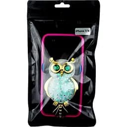 Чохол-накладка Toto TPU Stones Case iPhone 7/8/SE 2020 Owl in Headphones Green - мініатюра 2