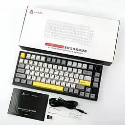 Ігрова механічна бездротова клавіатура AJAZZ AK820 Pro, Gift Switch, RGB, Hot-Swap, Rapid Trigger, Чорний - мініатюра 6