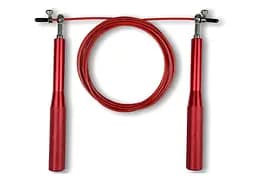Скоростная скакалка EasyFit Aluminium со стальным тросом и алюминиевыми ручками красная (EF-1910-R)