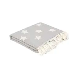 Плед Lotus Home - Star throw серый 130x170