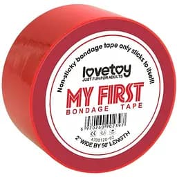 Бондажная лента Lovetoy My First Bondage Tape 15 м красный