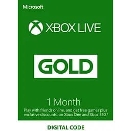 Xbox Live Gold - 1 місяць Xbox 360/One/Series підписка для всіх регіонів та країн