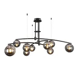Люстра лофт Levistella 7529827-9 BK+BK з чорними скляними плафонами та цоколем E27 - мініатюра 3